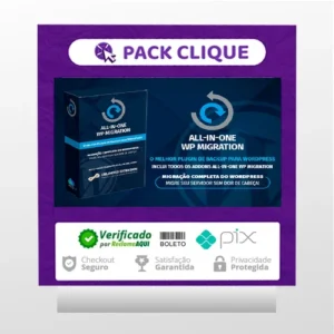 All in One WP Migration - v2.61 Unlimited Extension + todos os addons