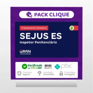 SEJUS ES Secretaria de Estado da Justiça do Espírito Santo: Inspetor Penitenciário + Treinamento Intensivo (Pós-Edital) - Gran Cursos