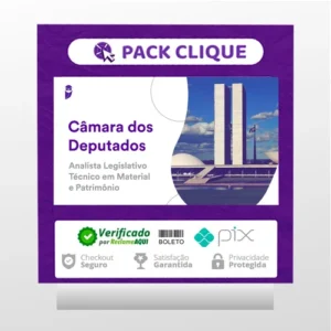 Pacotaço Câmara dos Deputados (Analista Legislativo: Técnico em Material e Patrimônio) 2023 Pré-Edital - Estratégia Concursos