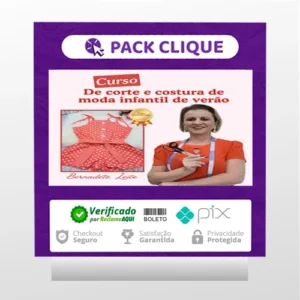 Corte e Costura de Moda Infantil de Verão - Bernadete Leite