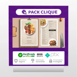 Menu de Comida 4K: Exibição do Restaurante - Envato Elements