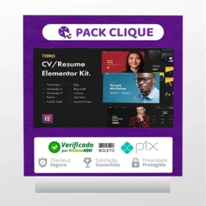CVPortfolio Elementor Template Kit - Thomas