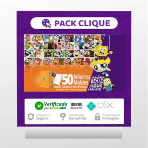 50 Moldes de Bichinhos Decorativos + Brinde - Autor Desconhecido