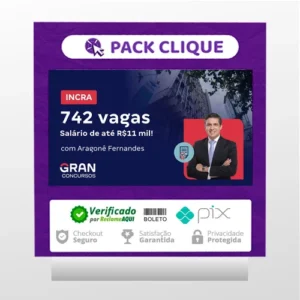 INCRA, Conhecimentos Básicos: Cargos de Analista, Administrativo, Reforma e Desenvolvimento Agrário e Engenheiro Agrônomo - Gran Cursos Online